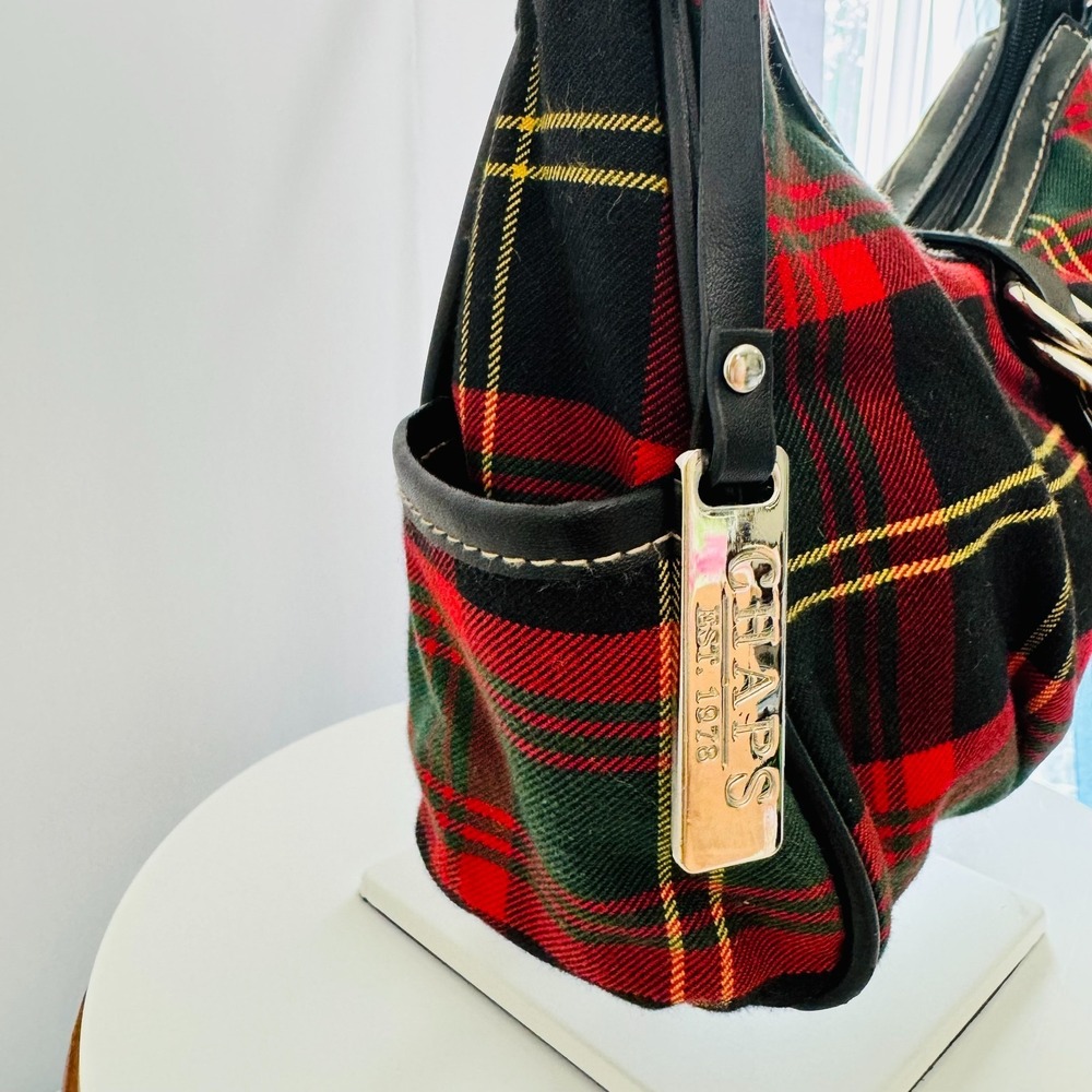 Vintage Y2K Tartan Plaid Preppy Dark Academia Rory Gilmore Shoulder Handbag - Picture 4 of 13